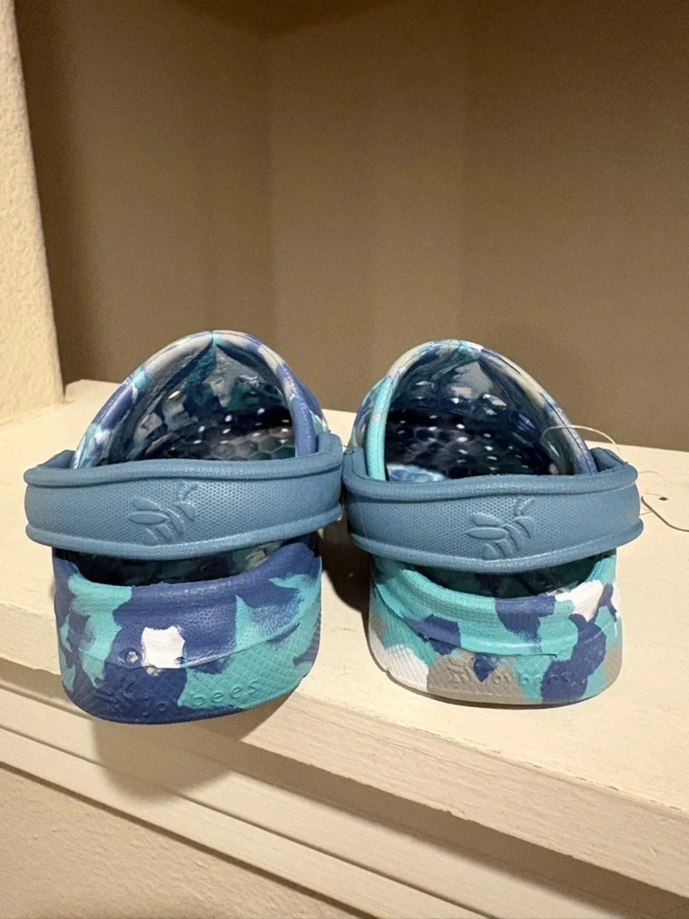 Joybees Clogs Blue Kids Toddler Infant Sz 4/5 SlipOn Comfort Sandals Lightweight